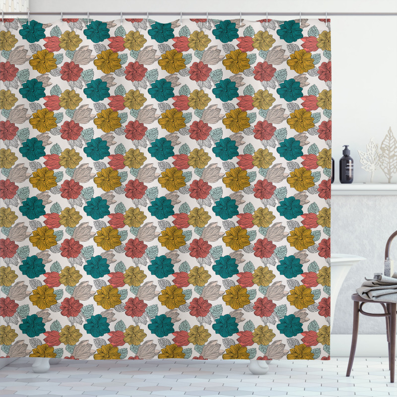 Flowers Bouquets Shower Curtain