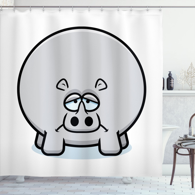 Animal with Sad Expression Shower Curtain