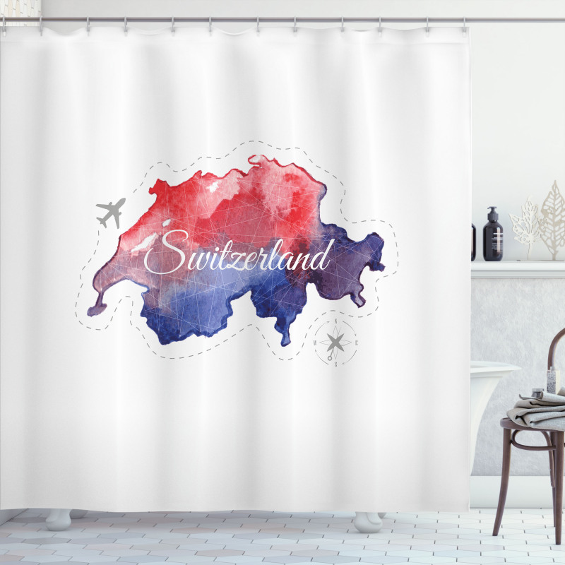 Travel Around the World Shower Curtain