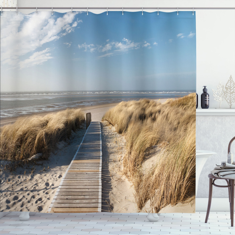 Summer Germany Coastal Sea Shower Curtain