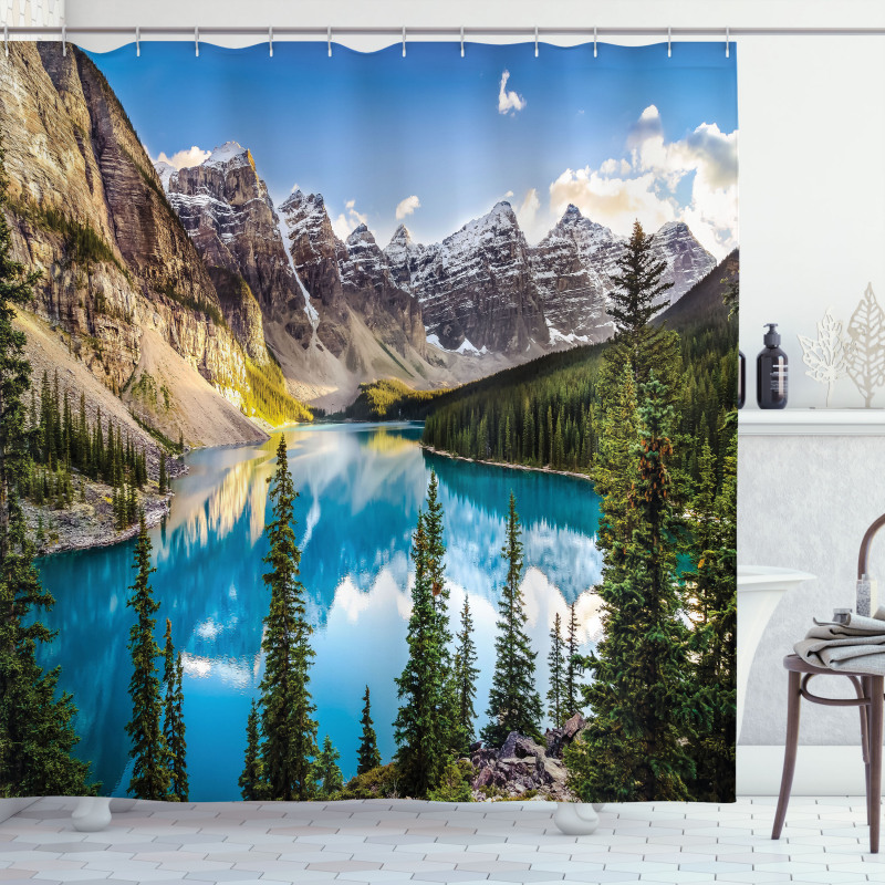 Canada Landscape Lake Photo Shower Curtain