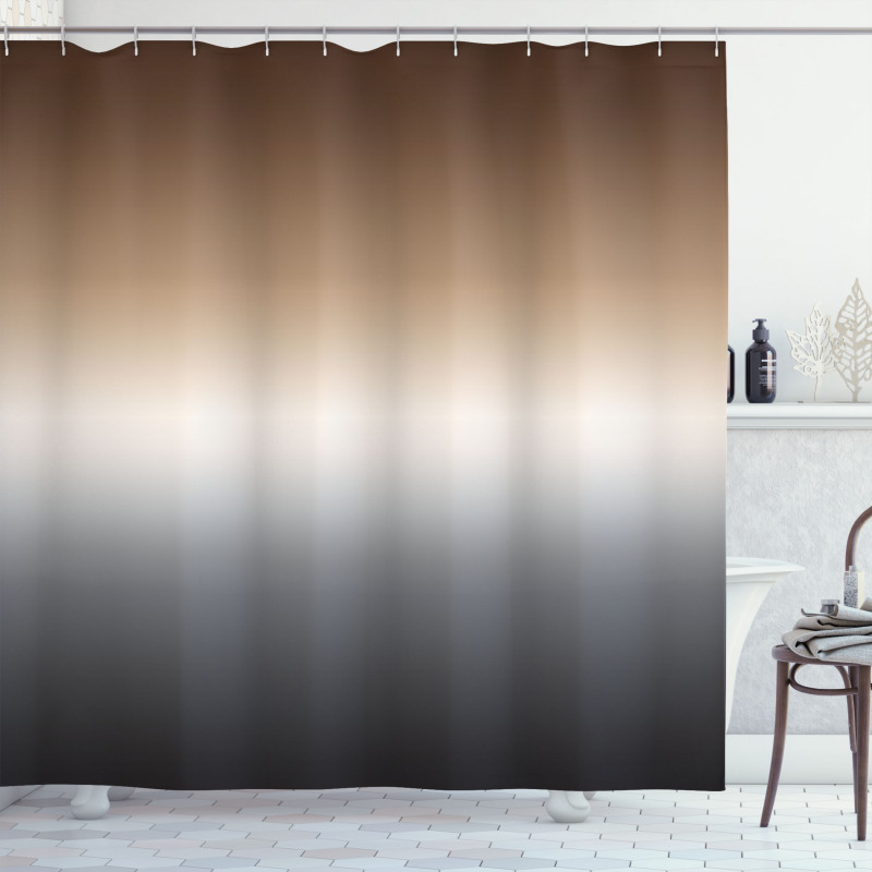 Brown and Grey Pattern Shower Curtain