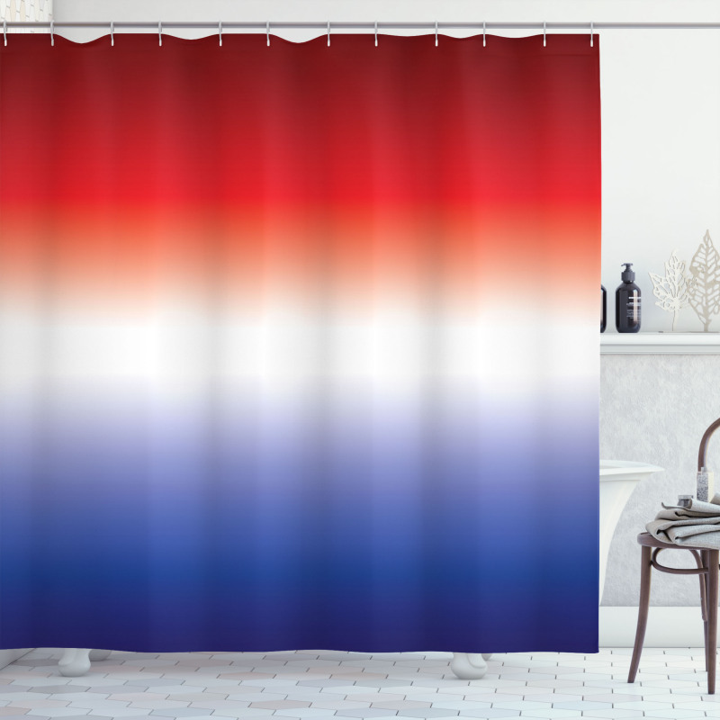 Patriotic Inspired Colors Shower Curtain