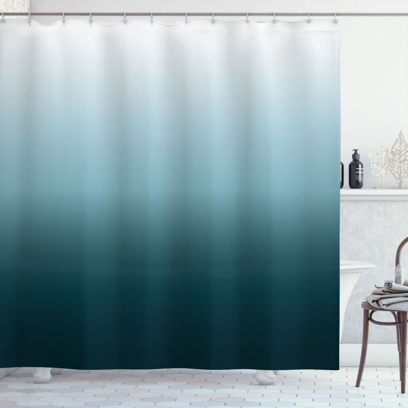 Teal Shades Design Shower Curtain