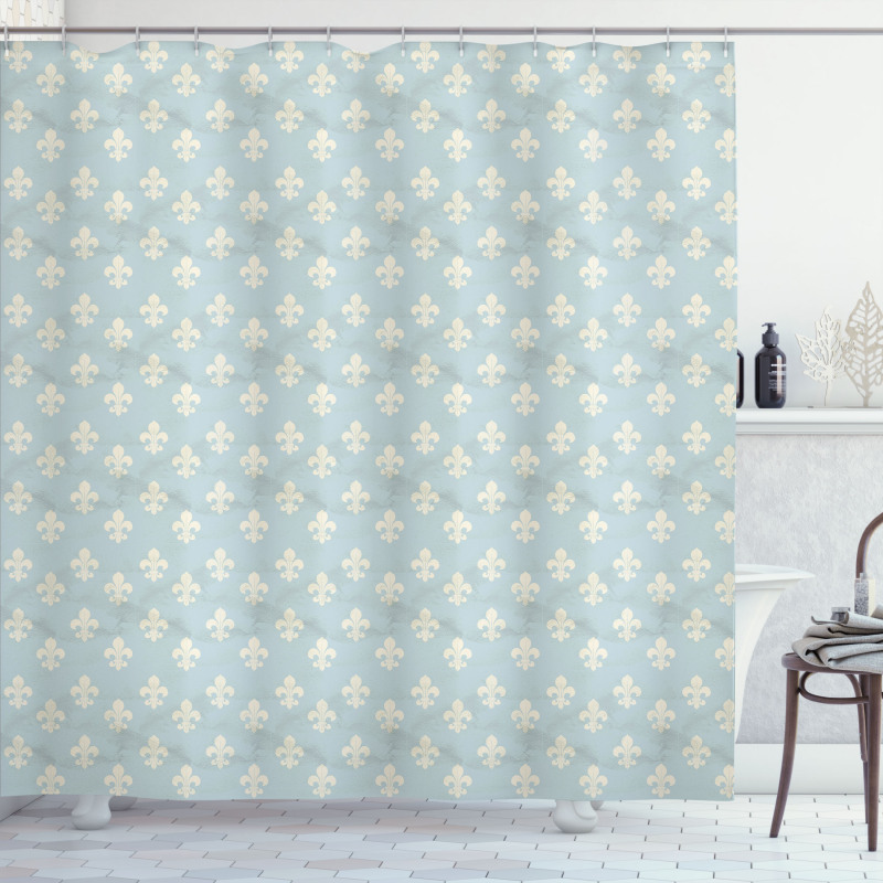 Vintage Grungy Pattern Shower Curtain