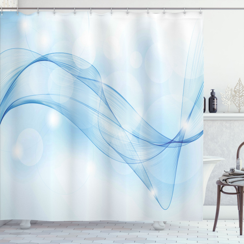 Blurred Motion Swirl Lines Shower Curtain