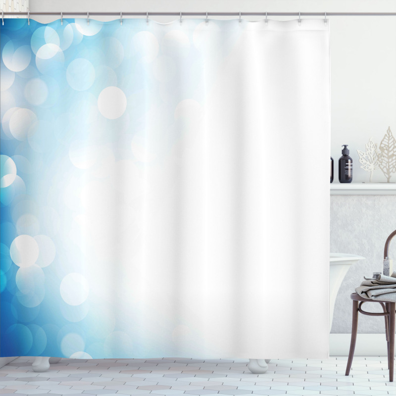 Gradient Effect Blurred Spots Shower Curtain