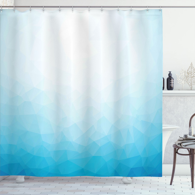 Triangular Ombre Effect Image Shower Curtain