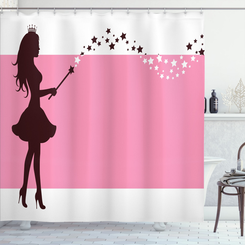 Princess Fairy and Magic Wand Shower Curtain