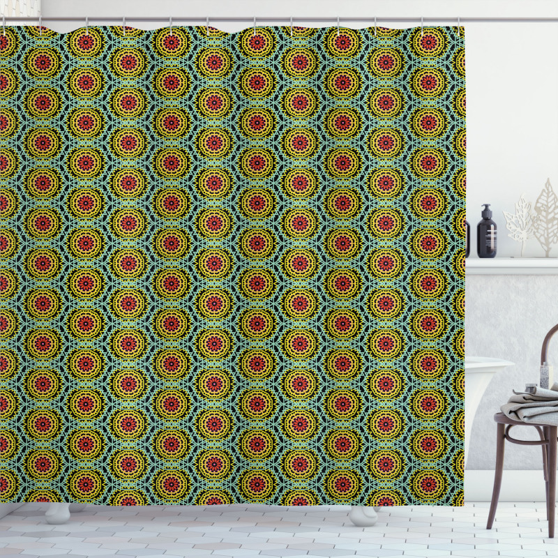 Colorful Bohemian Patterns Shower Curtain