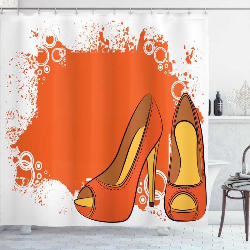 Pair of Dashing Shoes Shower Curtain