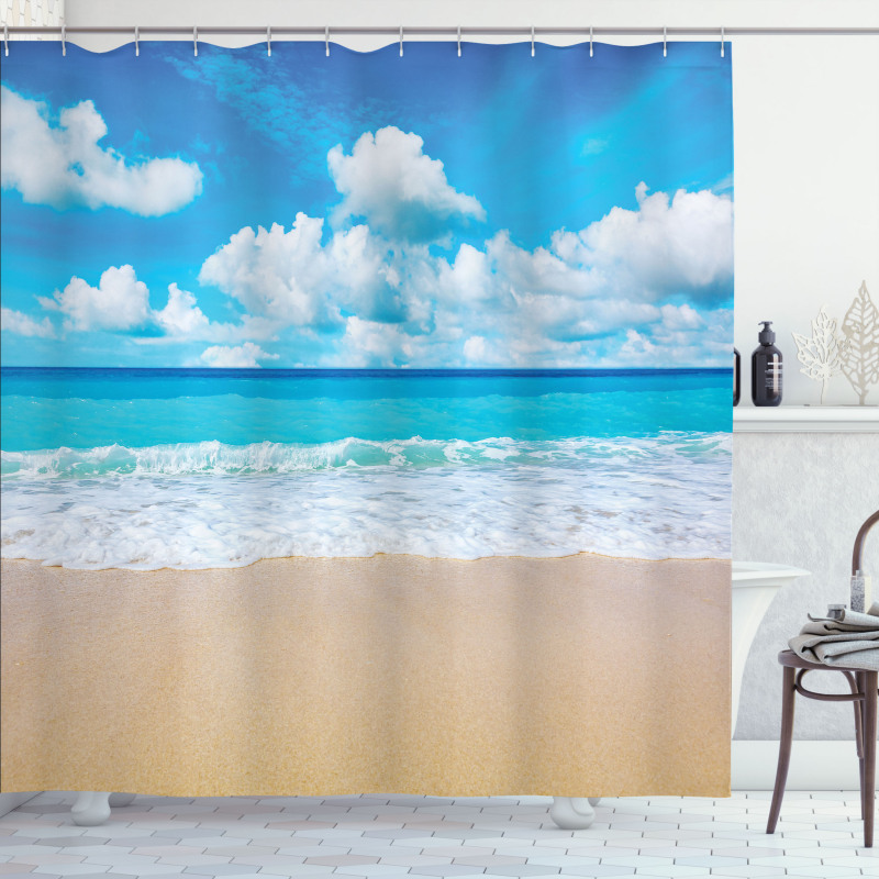Exotic Hawaiian Scene Calming Shower Curtain