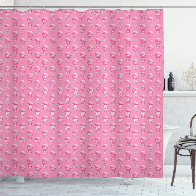 Scoops on Eat Me Cone Shower Curtain