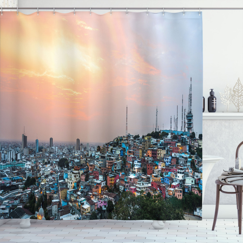 Guayaquil City at Sunset Shower Curtain