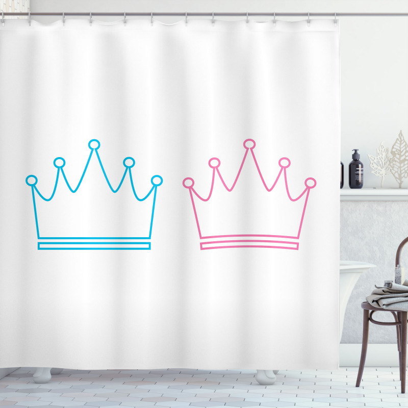 Simple Crown Shower Curtain