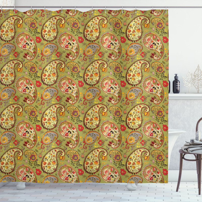 Colorful Persian Style Shower Curtain