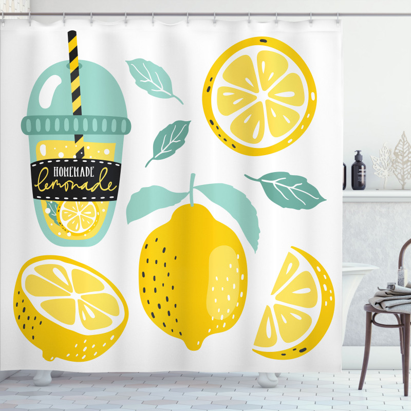Homemade Lemonade with Pipe Shower Curtain