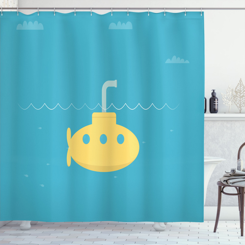 Simple Childish Marine Shower Curtain