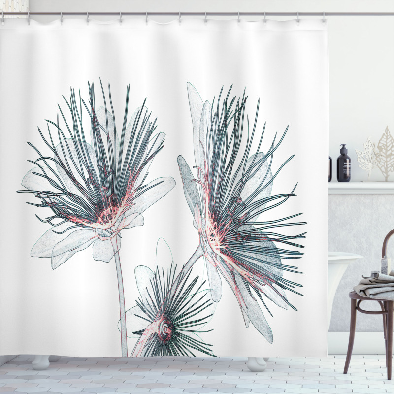 Xtray Effect Passion Flower Shower Curtain