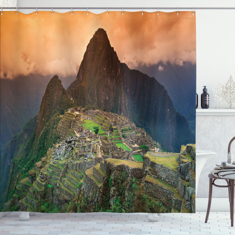 Machu Picchu Ruins Photo Shower Curtain