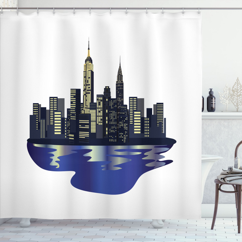 Metropolitan New York Night Shower Curtain