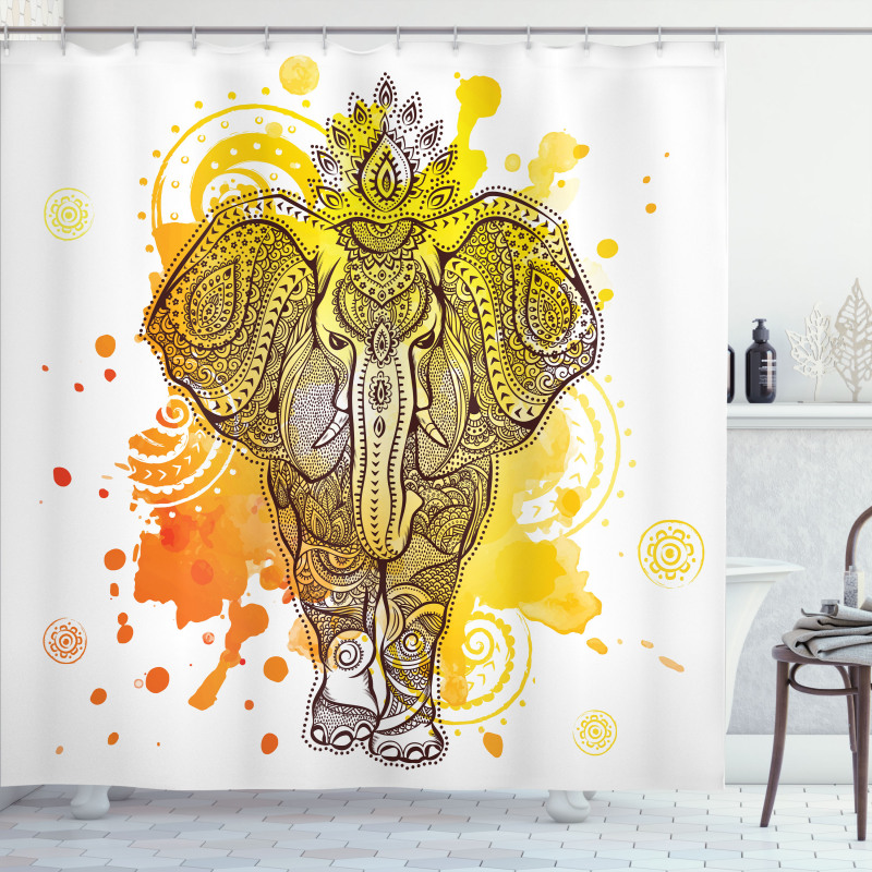 Aztec Ornamental Art Shower Curtain