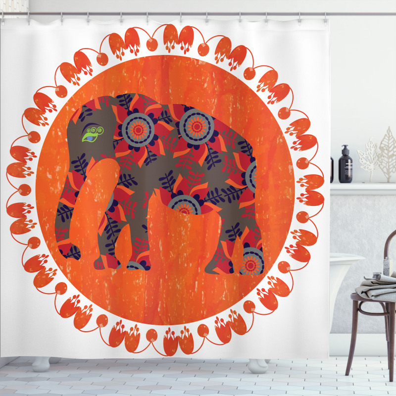 Doodle Vibrant Shower Curtain