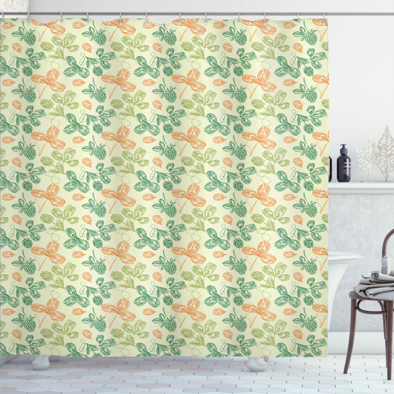 Design Leaves Art Shower Curtain