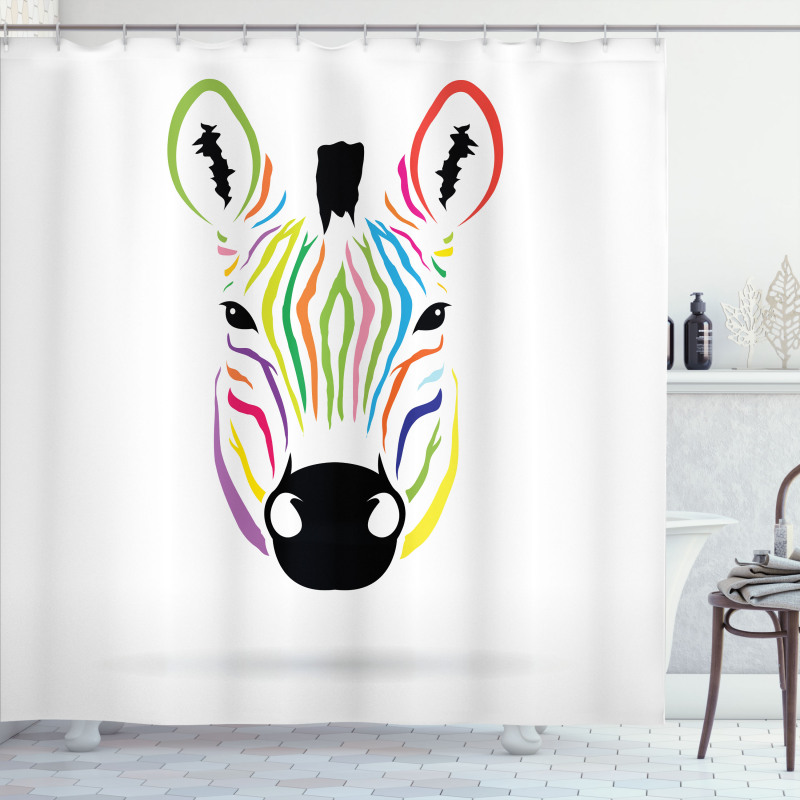 Colorful Exotic Funny Shower Curtain
