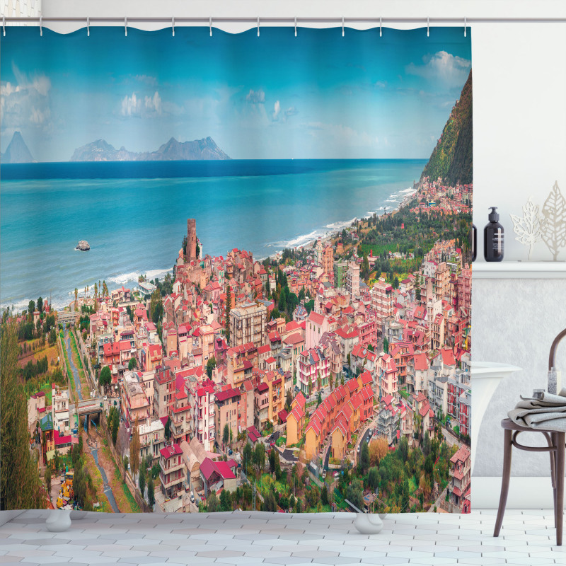 Brolo Town Aerial View Shower Curtain