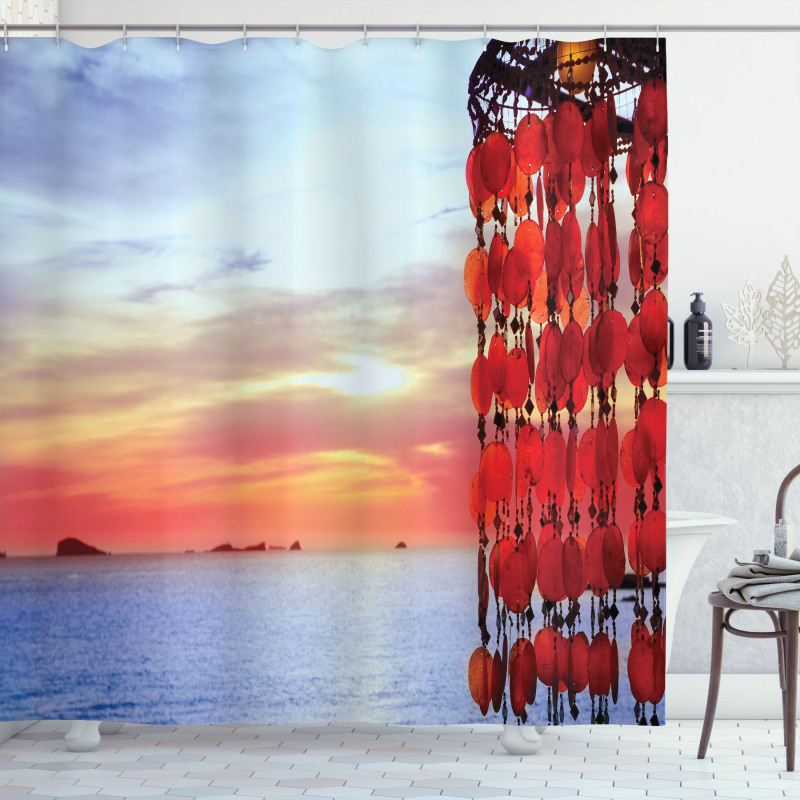 Dreamcatcher Ibiza Sunset Shower Curtain