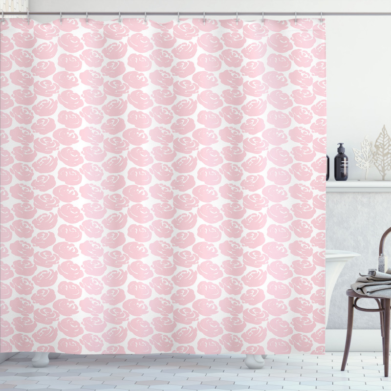 Floral Simplicity Rose Art Shower Curtain