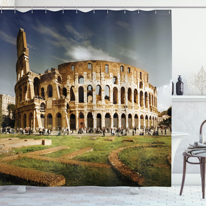 Monument Ruins Shower Curtain