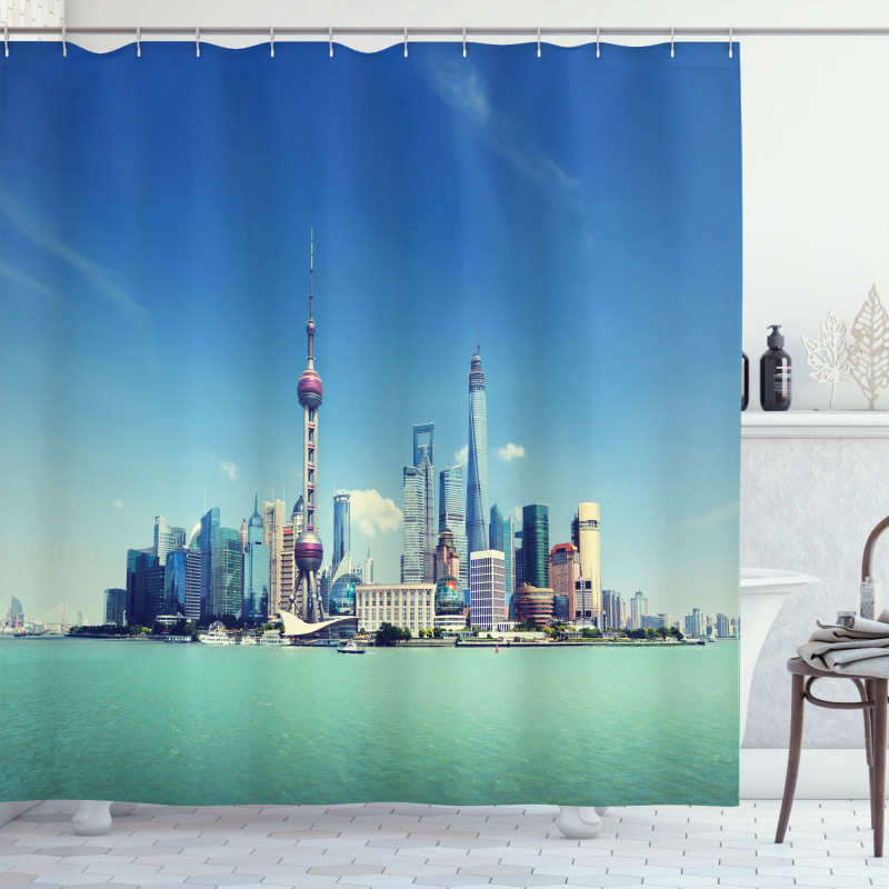 Shanghai Scenery Shower Curtain