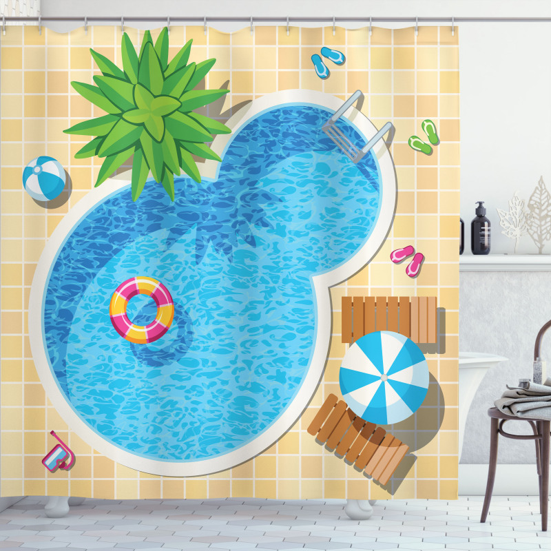 Summer Vacation Leisure Shower Curtain