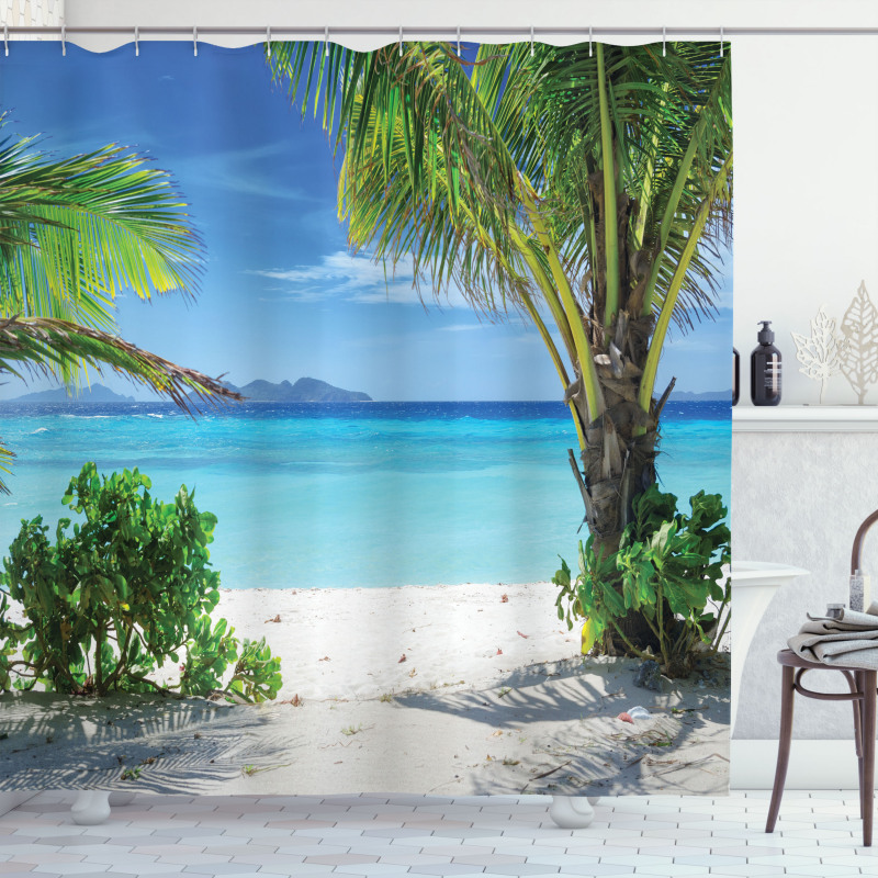 Idyllic Oceanic Resort Shower Curtain
