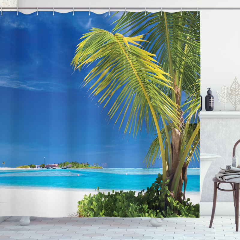 Caribbean Relaxing Tropic Shower Curtain