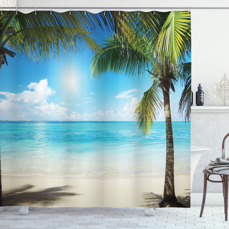 Coconut Shadows Shower Curtain