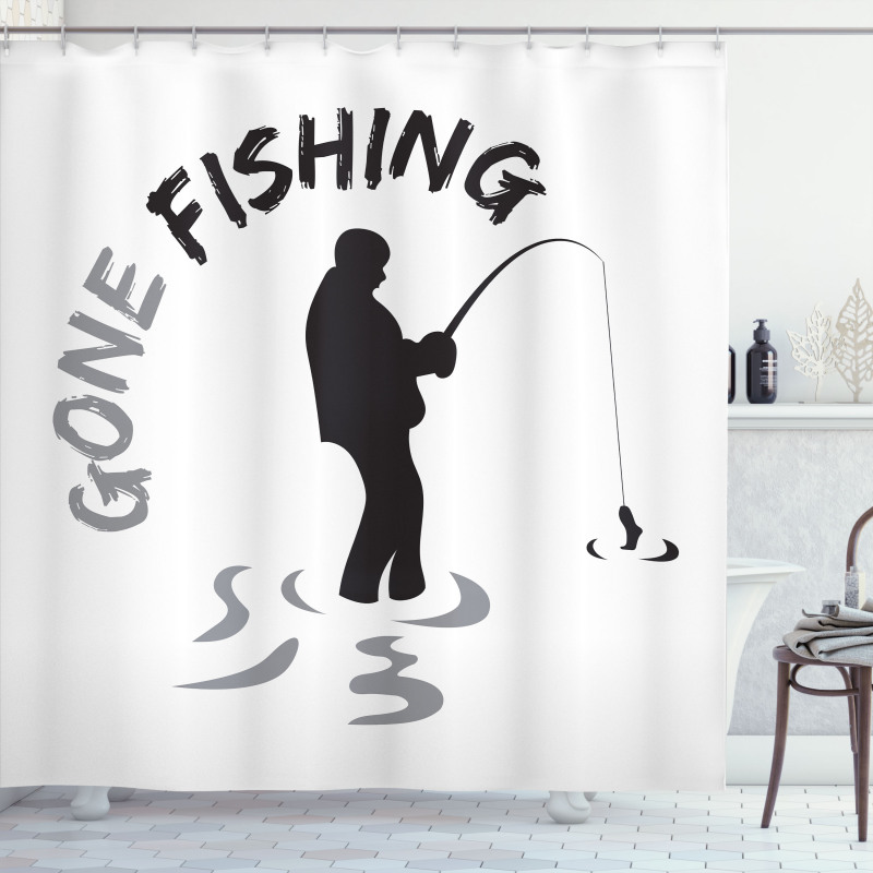 Man Holding Rot Hobby Shower Curtain