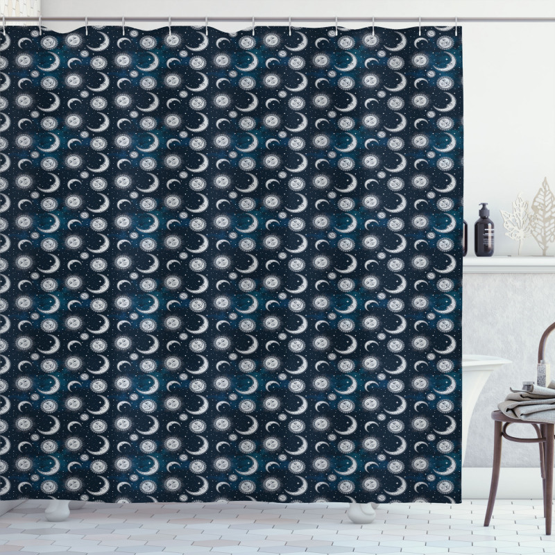 Mystic Heavenly Bodies Shower Curtain