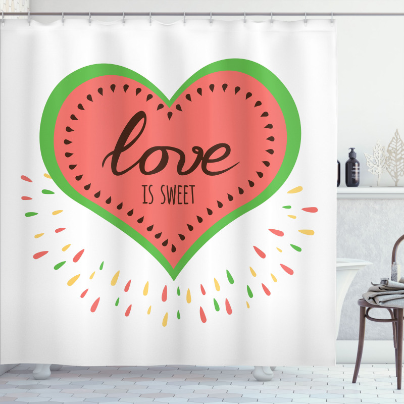 Love is Heart Shower Curtain