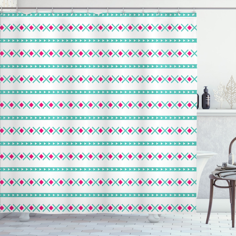 Minimal Horizontal Art Shower Curtain