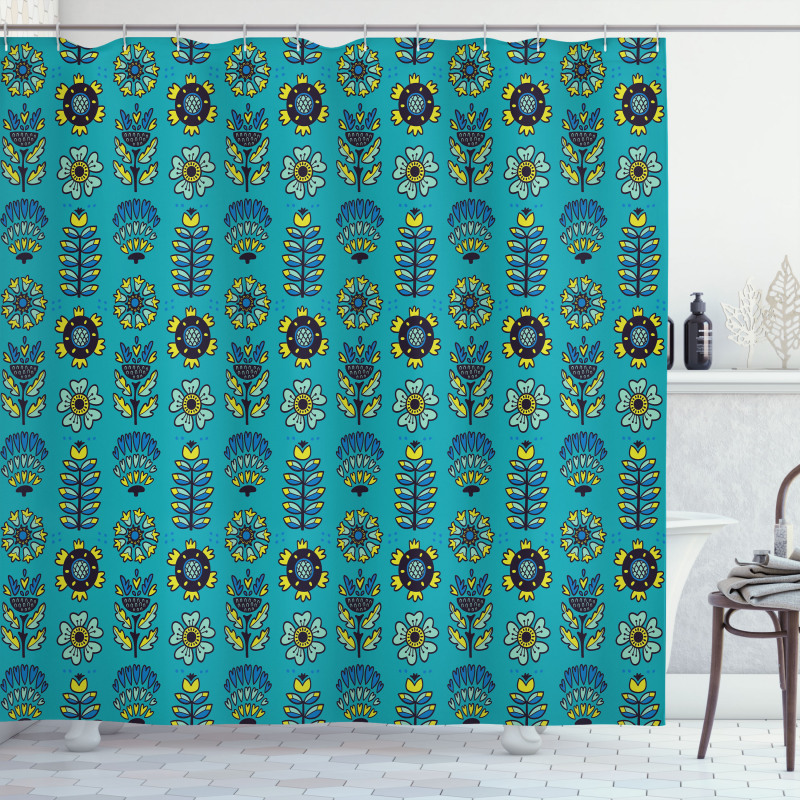 Botanical Element Shower Curtain