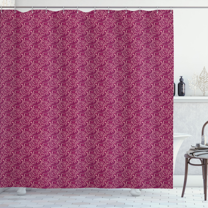 Abstract Feminine Flowers Shower Curtain