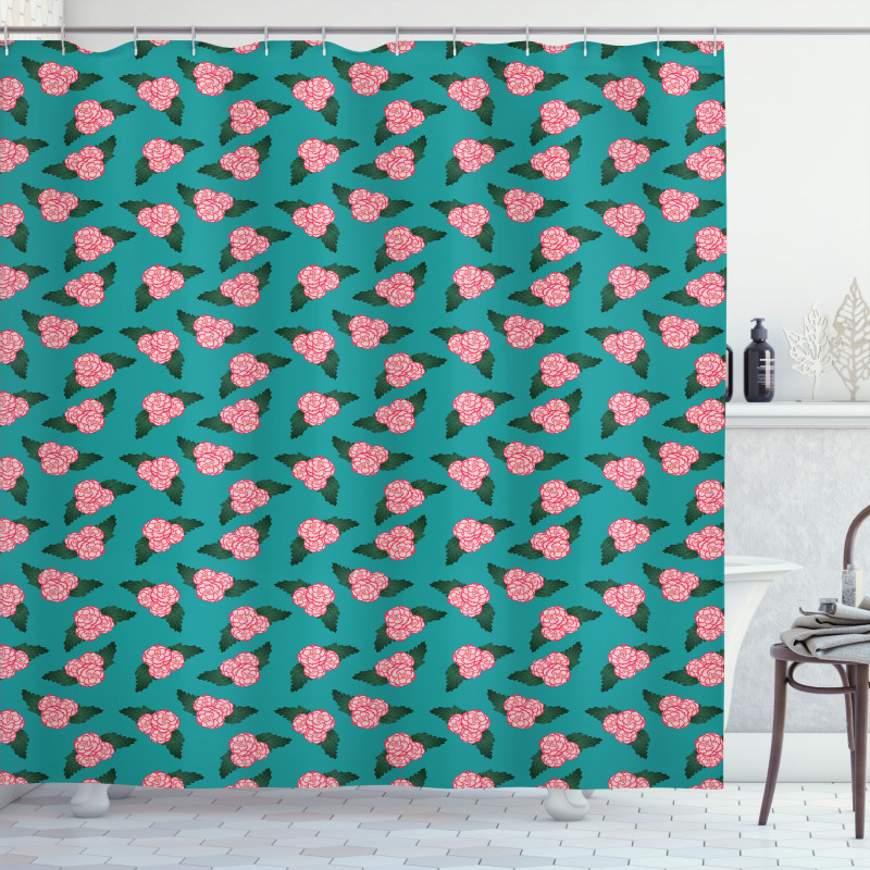 Begonia Flower Love Shower Curtain