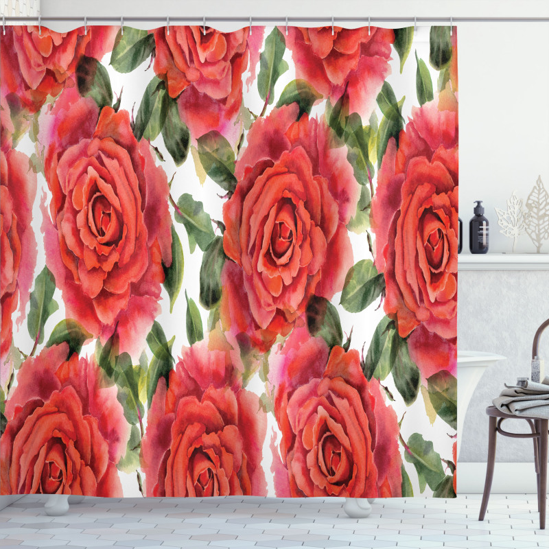 Floral Nostalgic Inspirations Shower Curtain