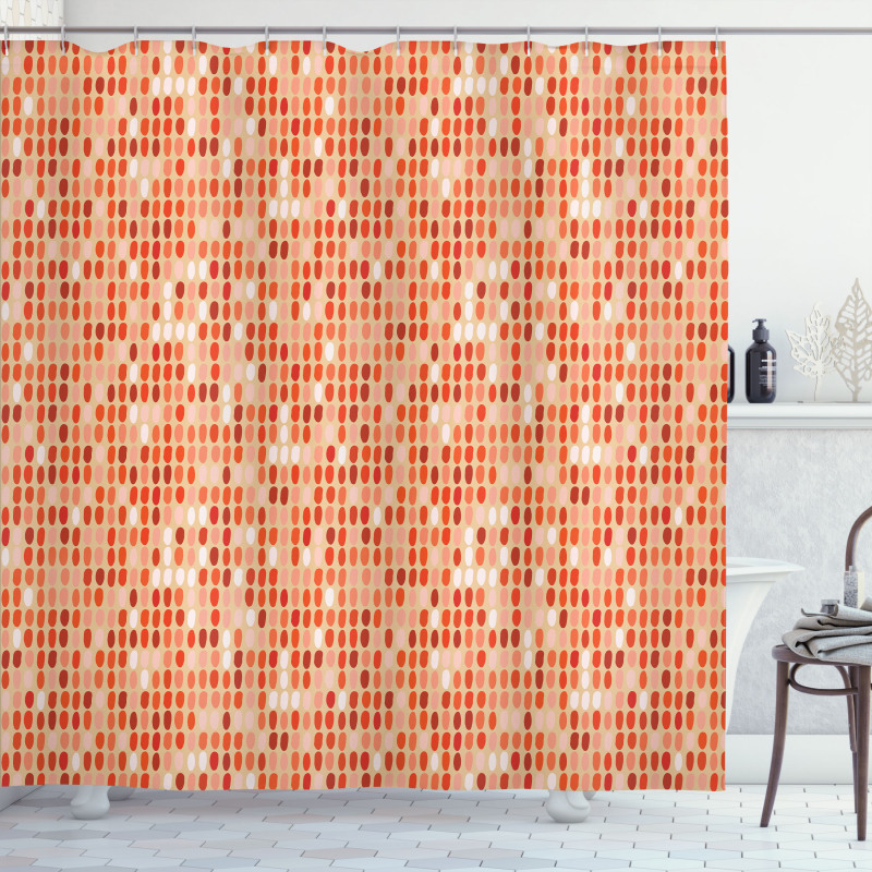 Shades of Tangerine Shower Curtain