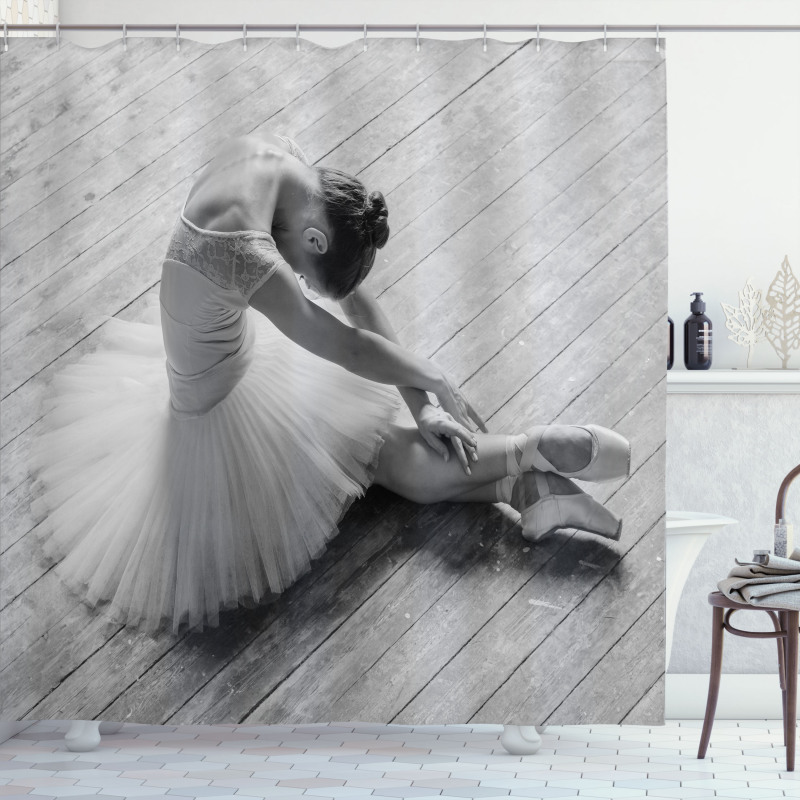 Young Dancer in Studio Shower Curtain