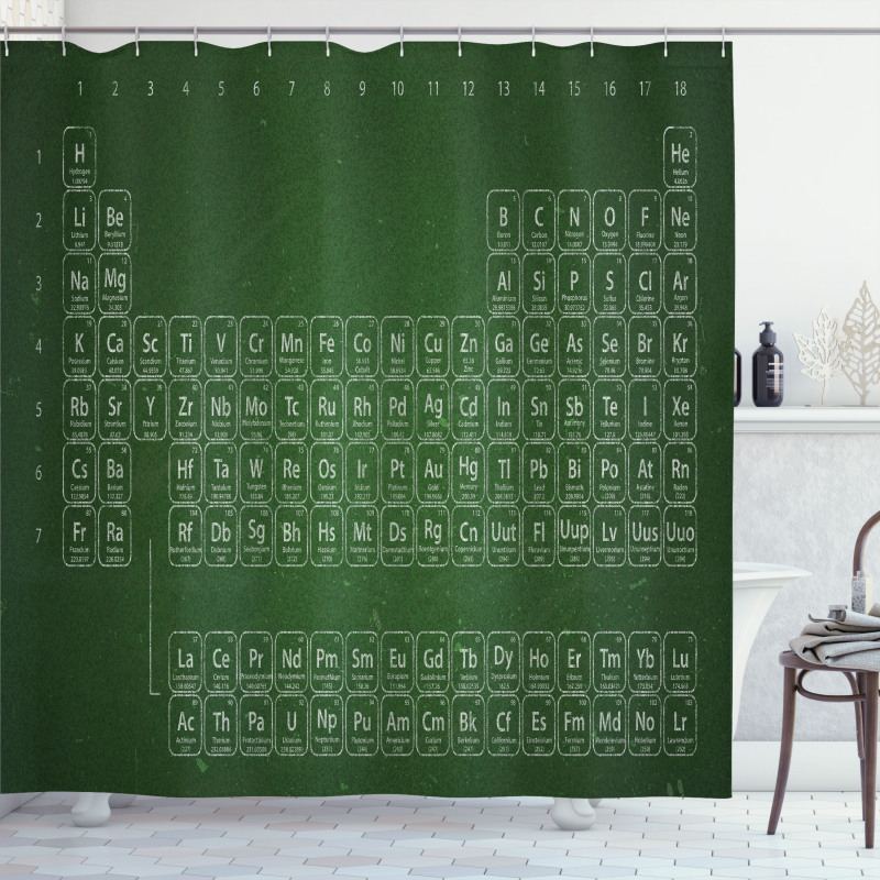 Periodic Table Shower Curtain