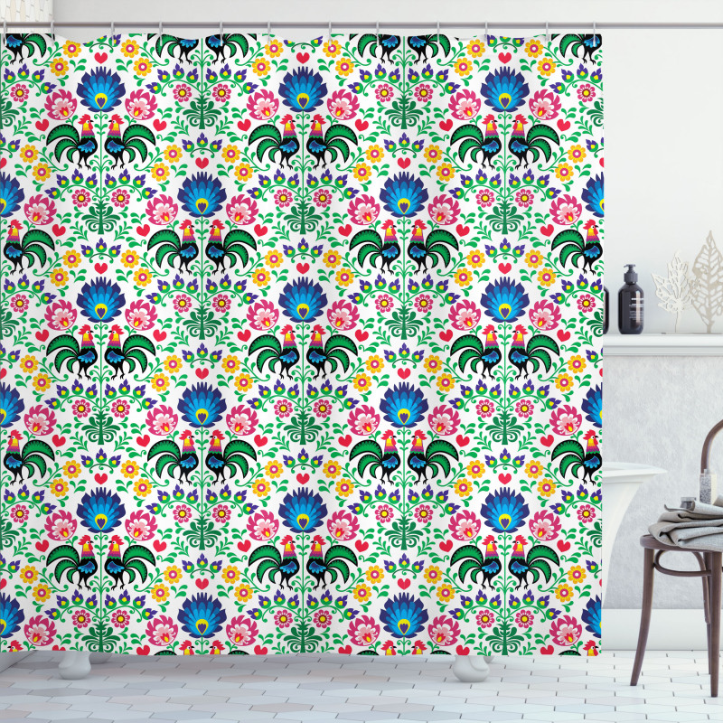 Flora Cocks Shower Curtain